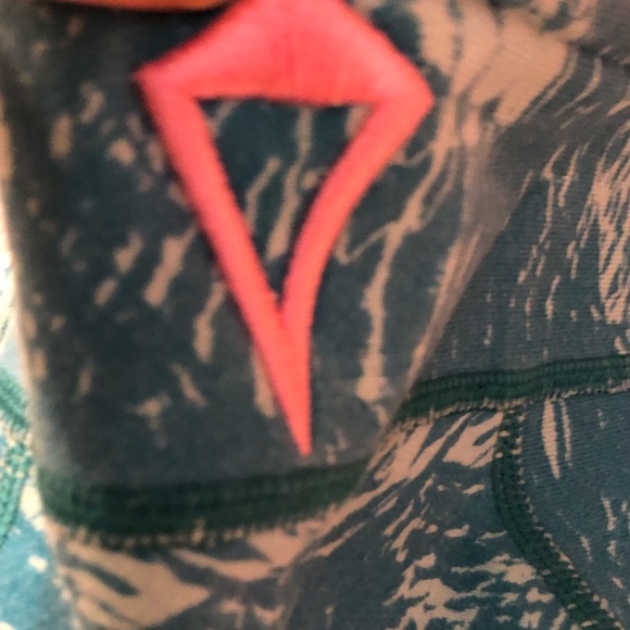 Ivivva by Lululemon Turquoise Scuba Zip Up Hoodie - Picture 9 of 13